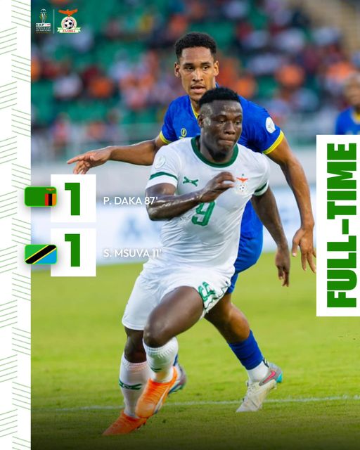 Ten-Man Zambia Denies Tanzania Historic Victory: Daka Rescues Draw in Dramatic AFCON Clash